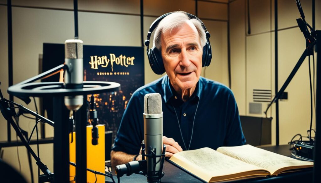 Jim Dale recording Harry Potter Audiobook